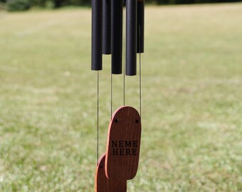 CathMeow 36-Inch Metal Wind Chime Deep tone, High-Quality black colored, Essential Outdoor Decor, Handcrafted Outdoor Decor by Artisan