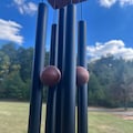 35-Inch Metal Wind Chimes, Deep tone, High-Quality Black colored, Essential Outdoor Decor, Handcrafted Outdoor Decor