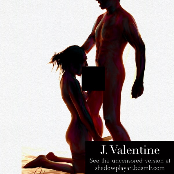 Silhouette - Erotic Art Print 8.5" x 11"
