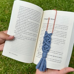 Macramé paperclip bladwijzer