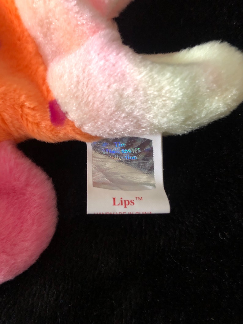 Ty Beanie Babies Lips the Fish Rare Etsy