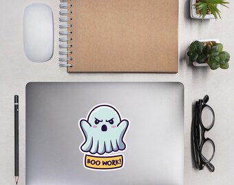 Boo Work! Ghost sticker