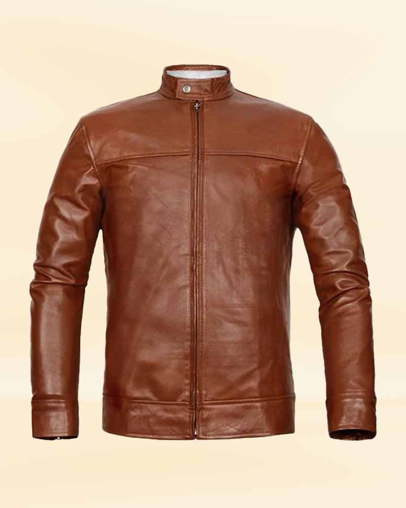 ジャケット・アウター theredthread fake leather jacket brown Jason Todd Tan Brown Real Leather Jacket | Men Brown Leather