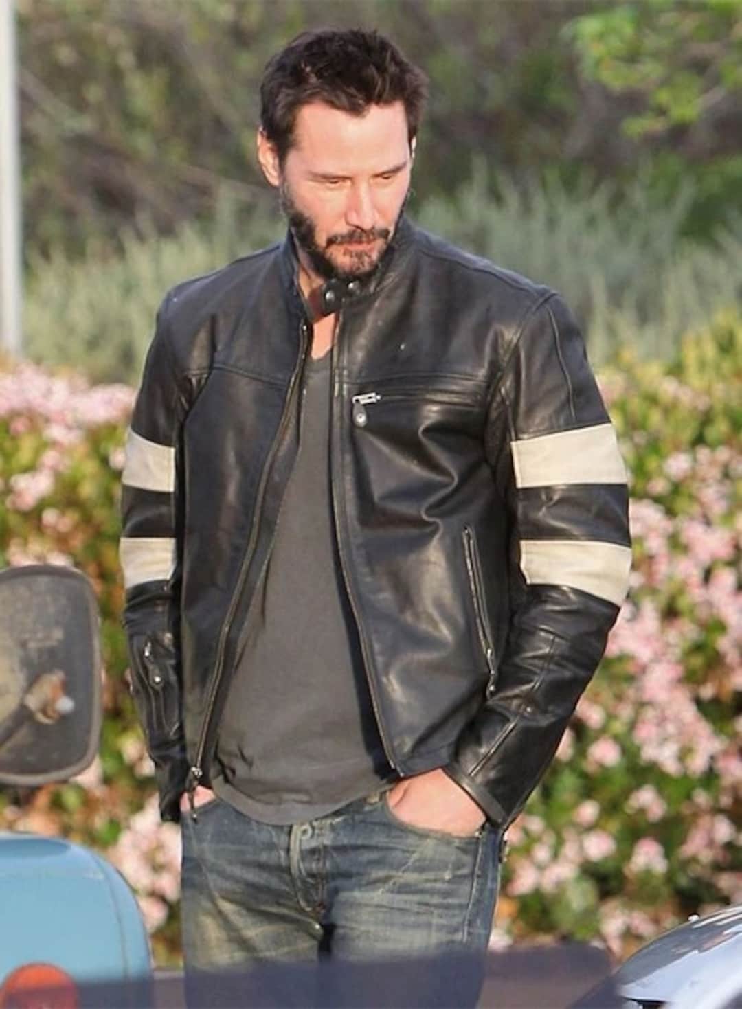 Keanu Reeves Leather Jacket | Men Celebrity Jacket