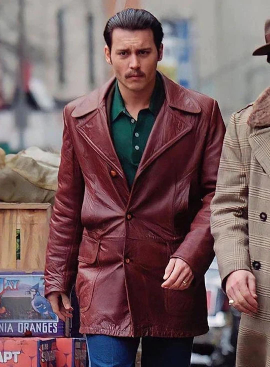 Donnie Brasco Leather Blazer Worn by Johnny Depp Etsy Canada