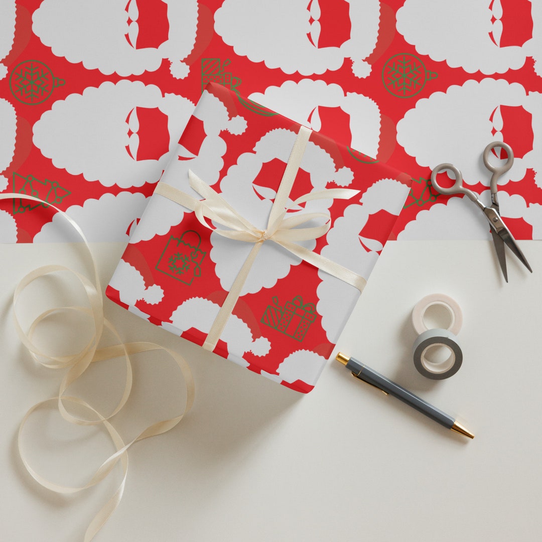 Christmas Holiday Wrapping Paper Sheets by Etsy