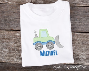 Bulldozer | Construction | Embroidery Design