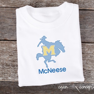 McNeese State University Logo | Go Pokes | Cowboys | Embroidery Design