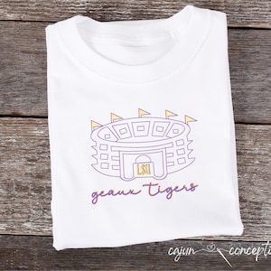 LSU Tiger Stadium | Football Stadium | Embroidery Design