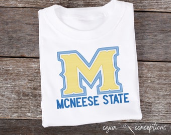 McNeese State Universität | Buchstabe M | Stickdatei