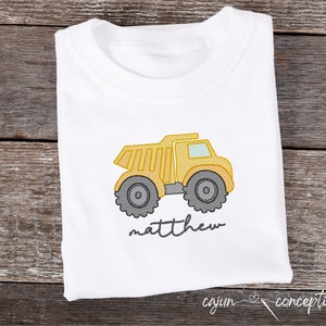 Dump Truck | Construction | Embroidery Design