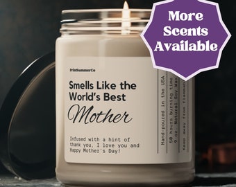 Candle for Mom Gift, Mothers Day From Dad, Candle for Grandmother, Gift for Grandma, New Mom Gift, Mother's day Gift, Birthday Gift for Mom