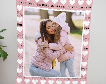Muttertagsgeschenk, Benutzerdefinierte Fotos Decke für Mutter, Muttertag Fotos Decke für Großmutter, Geschenke für Mama, Geschenke für Mutter, Neu Mutter Geschenke