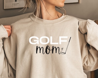 Golf Mom Sweatshirt: Cotton-Blend Golfer Gift