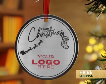 Personalized Business Logo Ornament,Business Ornaments Bulk Custom Company Logo Ornament,Bulk Christmas Company Ornament,Corporate Christmas