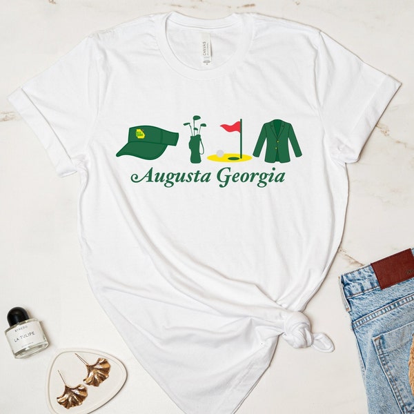 Masters Golf Tshirt,Augusta Georgia Golf Themed Tee TShirt,Golf Tournament TShirt,Tournament Tee,Masters Tee for Women,Agusta Golf Tshirt