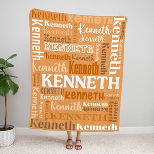 Personalized Family Name Blanket: Custom Fleece Throw
