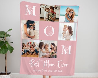 Benutzerdefinierte Fotos Decke für Mutter, Muttertagsgeschenk, Muttertag Fotos Decke für Großmutter, Geschenke für Mama, Geschenke für Mutter, Neu Mom Geschenke