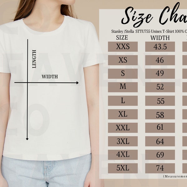 Stanley Size Chart - Etsy New Zealand