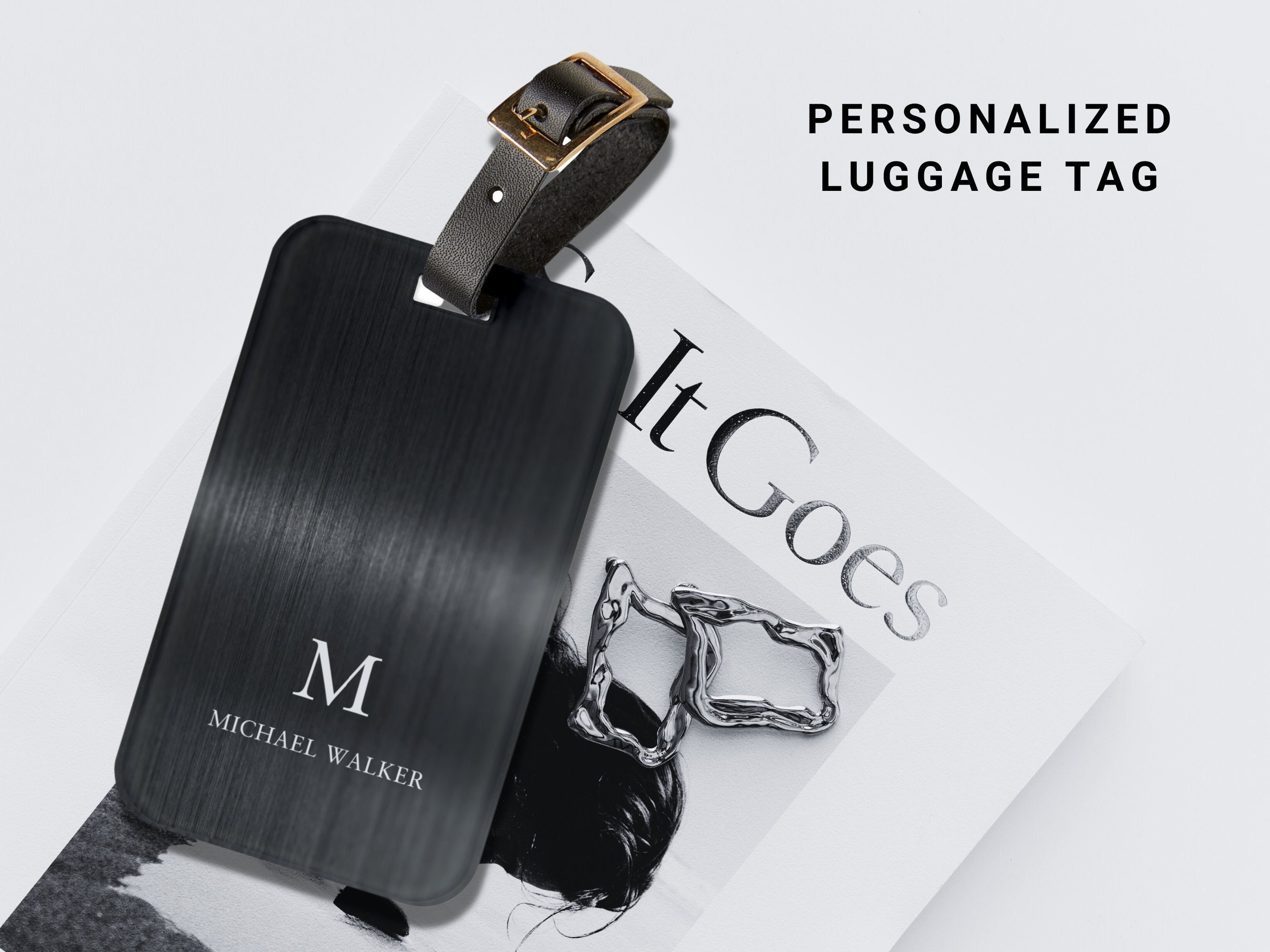 Mens Luggage Tag Etsy