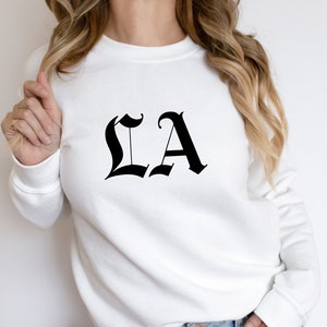 LA Graphic Shirt, LA Sweatshirt, LA Hoodie, Aesthetic Los Angeles Crewneck Sweatshirt, California Tee, Gift For Los Angeles Lover