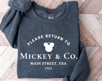 Return To Mickey & Co Sweatshirt, Mickey and Co Hoodie, Disney Themed Sweatshirts, Women Crewneck, Disney World 2023, Mickey Mouse Tee