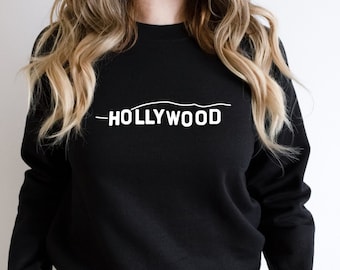Hollywood Sweatshirt, Hollywood Hoodie, Hollywood Studios Trip Shirt, Hollywood Crewneck, Hollywood Graphic Shirt, Hollywood Lover Shirt