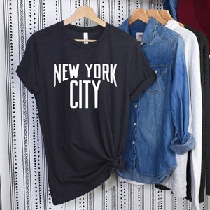 New York City Tshirt, NY Crewneck Sweater, Yankees Shirt, NYC Shirt, New Yorker Tee Gift, New York City Travel Shirt, Women NYC Graphic Tees