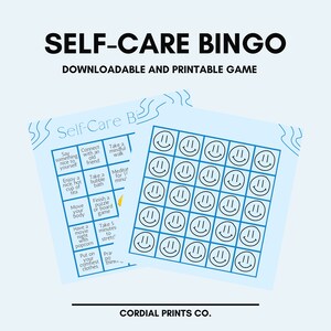 Self-Care Bingo Game • 24 Self-Care Ideas • Digital Printable Game • Self Care Activities, Ideas, and Inspiration for All Ages