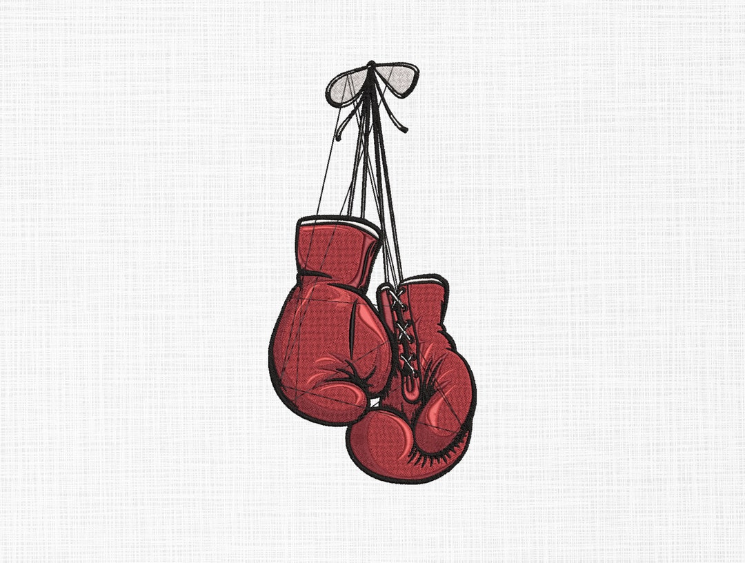 Boxing Gloves Embroidery Design , Machine Embroidery , Embroidery File