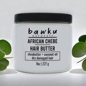 Chebe Hair Butter With Pure African Sheabutter, Castor, Coconut Oil, Neem and Moringa Extracts For Strengthening, And Growth
