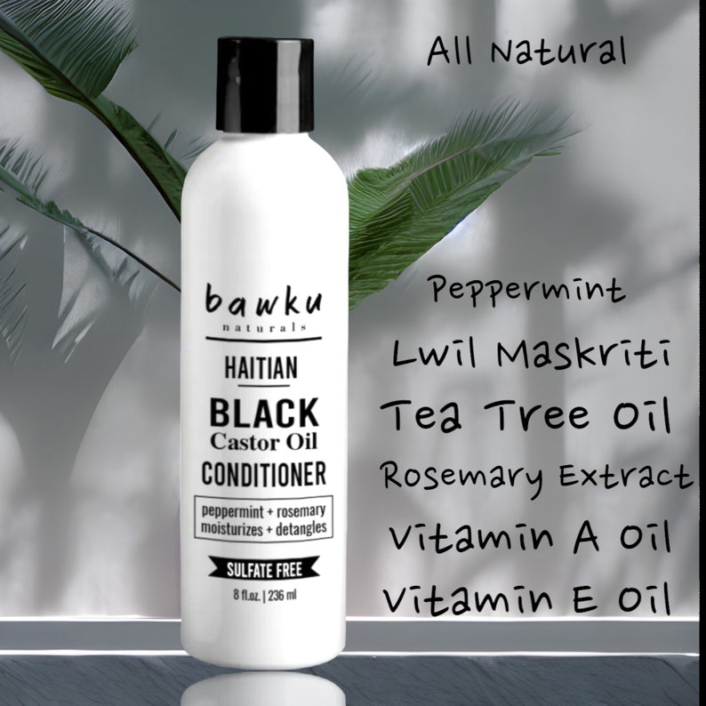 Haitian Black Castor Oil 100 Lwil Maskriti Scalp Care Tingling Shampoo