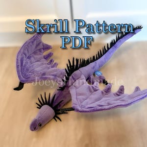 Dragons Skrill Plush Pattern PDF How to train your Dragon