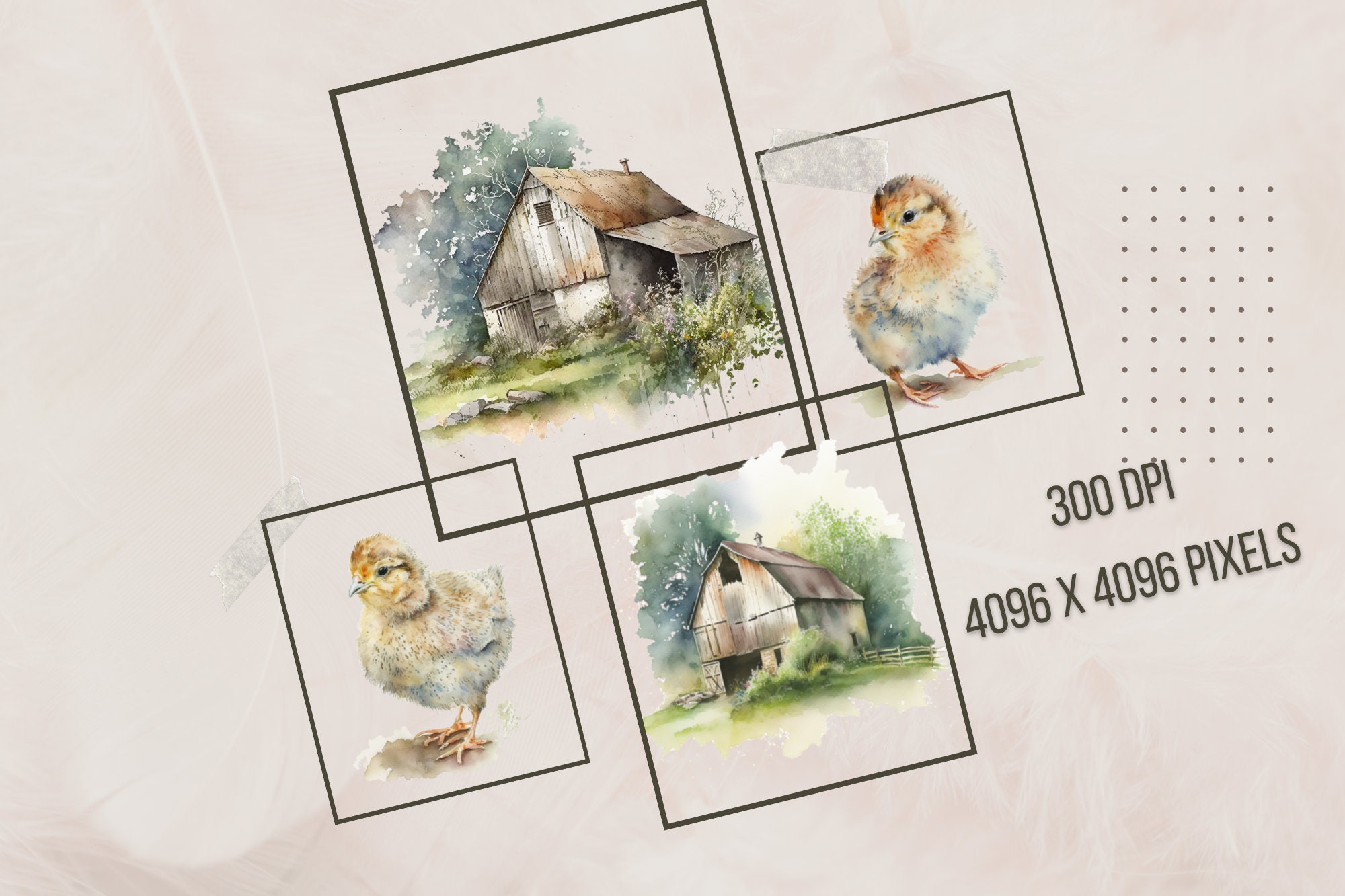 Farm Animal Clipart Set Watercolor Duck Clipart Pig Clip Art - Etsy ...
