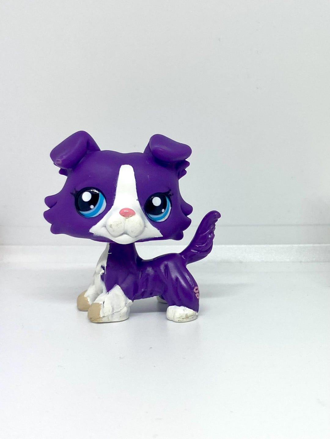 Authentic Littlest Pet Shop #1676 Collie Dog / Original Hasbro LPS