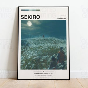 Sekiro (2019) per Ps4- Poster di videogiochi, Minimalista, Genichiro First Fight, Decorazioni per la casa, Arte della parete, Citazioni di videogiochi, FromSoftware