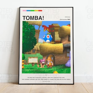 Tomba! (1997) for Ps1 - Video Game Poster, Minimalist, Tomba!, Home Decor, Wall Art, Videogame Quotes, Whoopee Camp