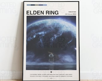 Elden Ring (2022) for Ps5- Video Game Poster, Minimalist, Ranni the Witch, Age of Star, Home Decor, Wall Art, Videogame Quotes, FromSoftware