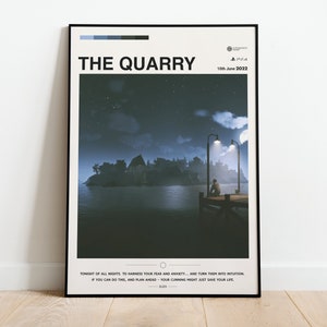 The Quarry (2022) für Ps4- Videospiele Poster, Minimalistisch, Jason, Zitate, Supermassive Spiele