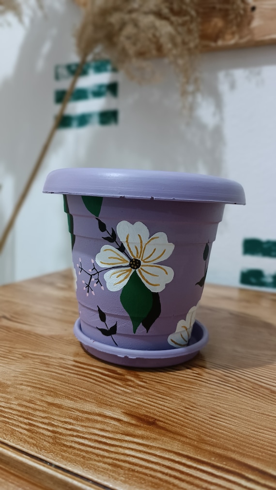The Cutest Diy Idea of Painting Plastic Flower Pots: Brighten Your Garden