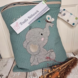 Wetbag Nasstasche Schwimmbeutel Kindergartentasche Elefant Bild 2