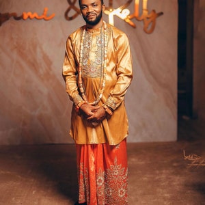 African men dress, Urhobo dress , Valuable gift dress,  Wedding Reception Dress, men two piece, Nigeria man dress, men Evening Dress, gift