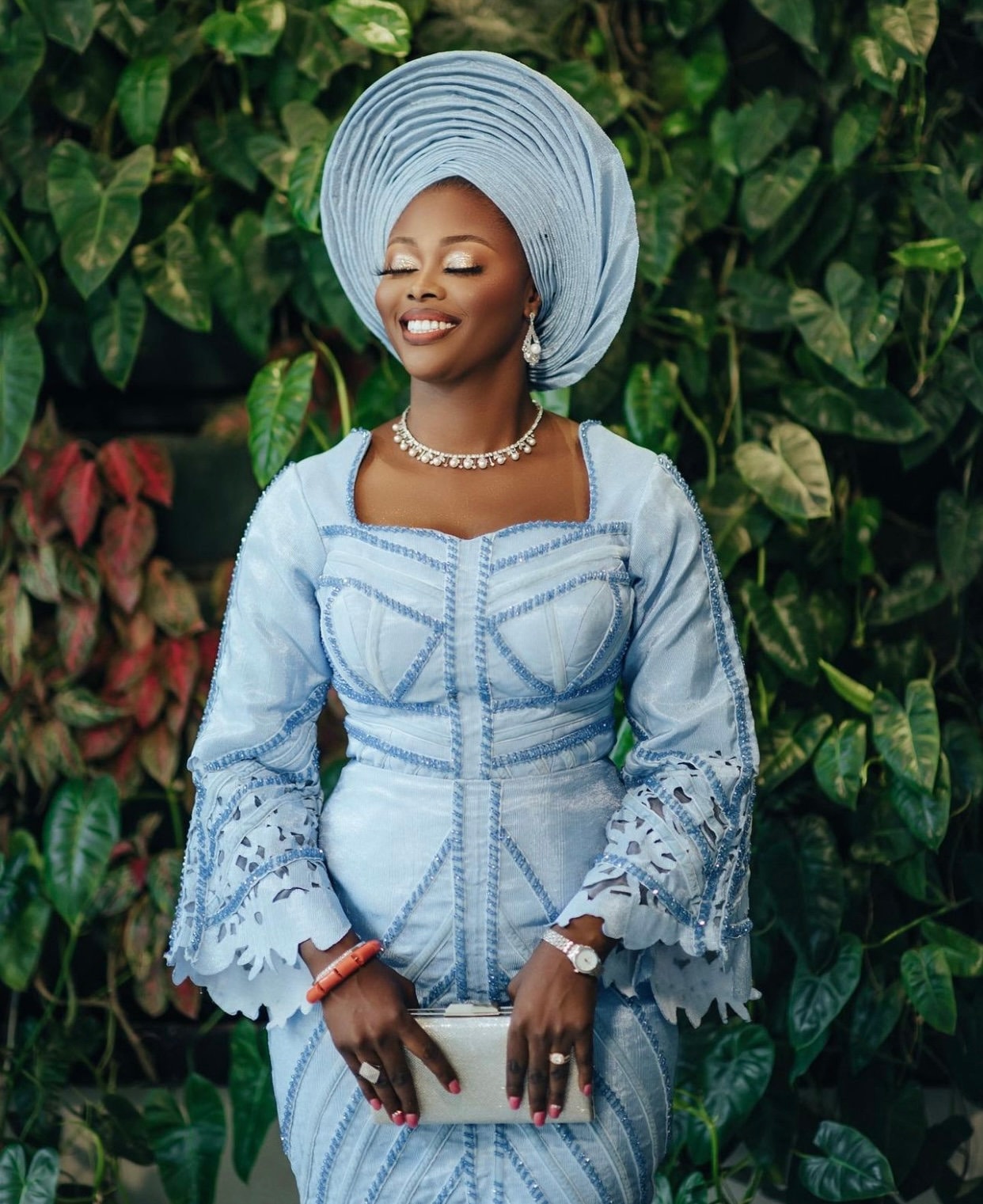 blue aso ebi dress wedding dress, Sky blue, blue, valuable Gift, bride dress, beautiful dress, Quality oke, aso ofi, Africa dress, prom, engagement This outfit is the fabric-type:Solids Sating Long backless dress Pay With:$27.50 (Silkroll Fee: $0.69)
