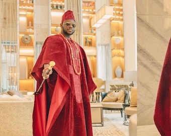 African men dress, Agbada Kaftan, Valuable gift ,  Wedding Reception Dress, men three piece, Nigeria agbada, Evening Dress, wedding dress