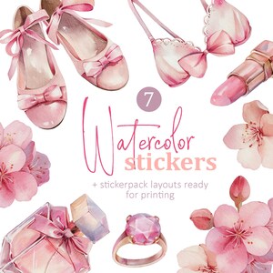 Stickers roze meisjesspullen, sticker vrouw png, sticker afdrukken en snijden, cricutstickers, verpakkingssticker png, plannersticker png