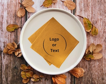 Custom Logo Cloth Napkin, Polyester Wedding Decor