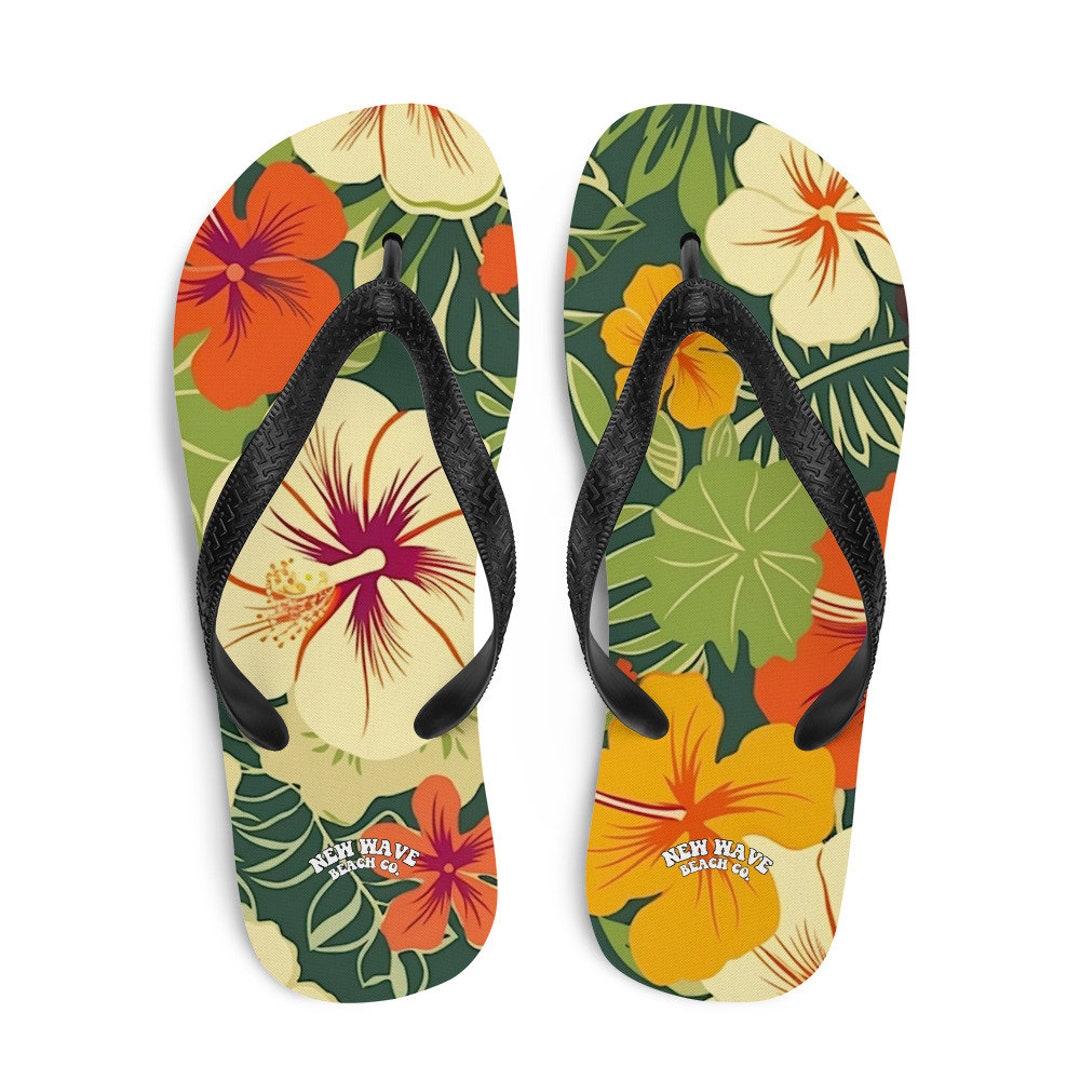 Hawaiian Floral Pineapple Print Women's Slip On Sneakers