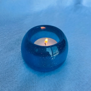 Round Sphere Candle Holder Tea light Handmade Resin Tealight Candle Holder