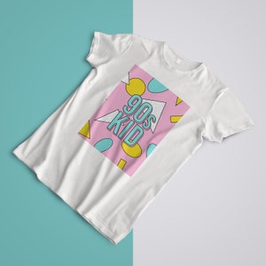 90s Kid Graphic Tee - Bella Canvas Soft Cotton T-Shirt Bild 1