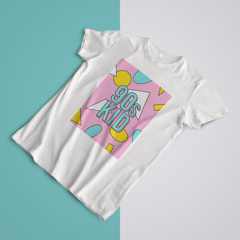 90s Kid Graphic Tee - Bella Canvas Soft Cotton T-Shirt Bild 1
